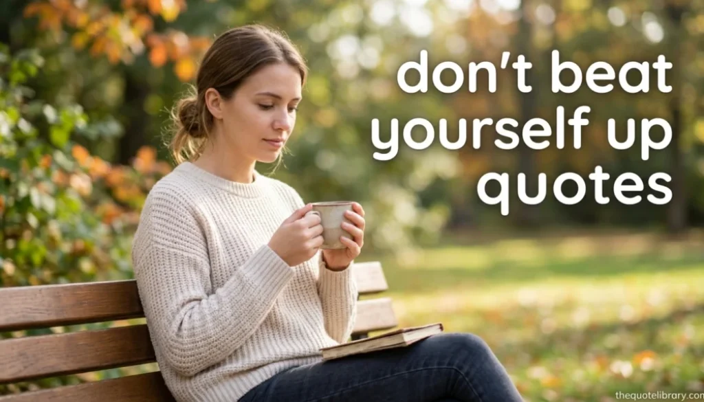 don't beat yourself up quotes