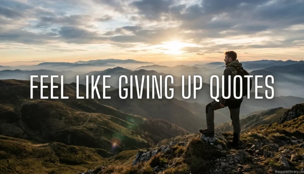 Feel Like Giving Up Quotes