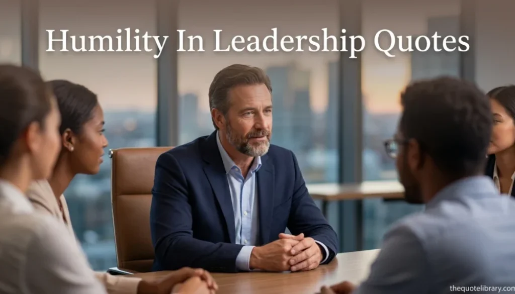 Humility In Leadership Quotes