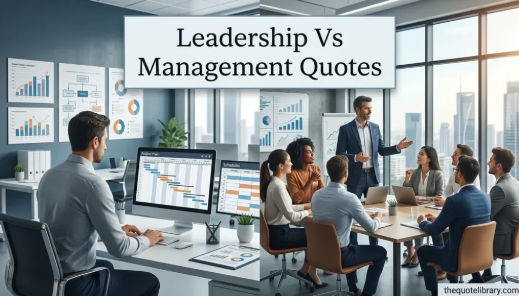 Leadership Vs Management Quotes