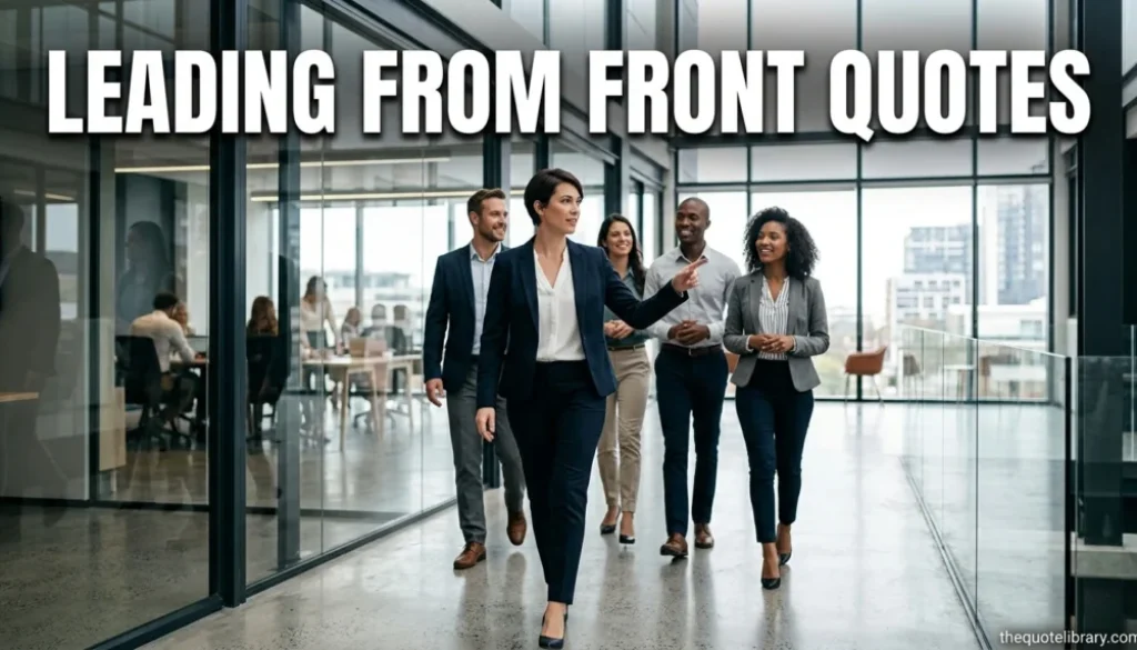 leading from front quotes