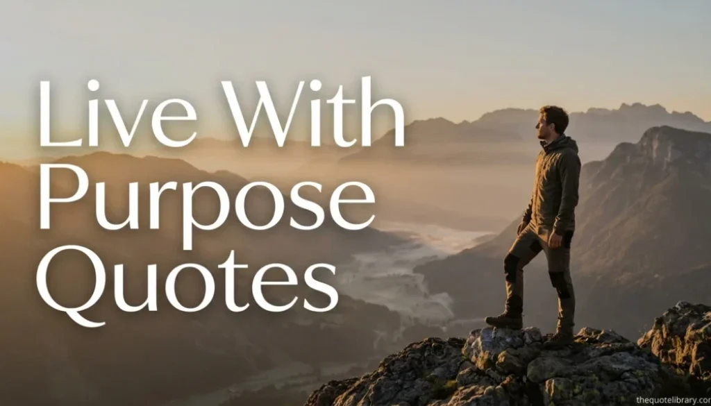 Live With Purpose Quotes
