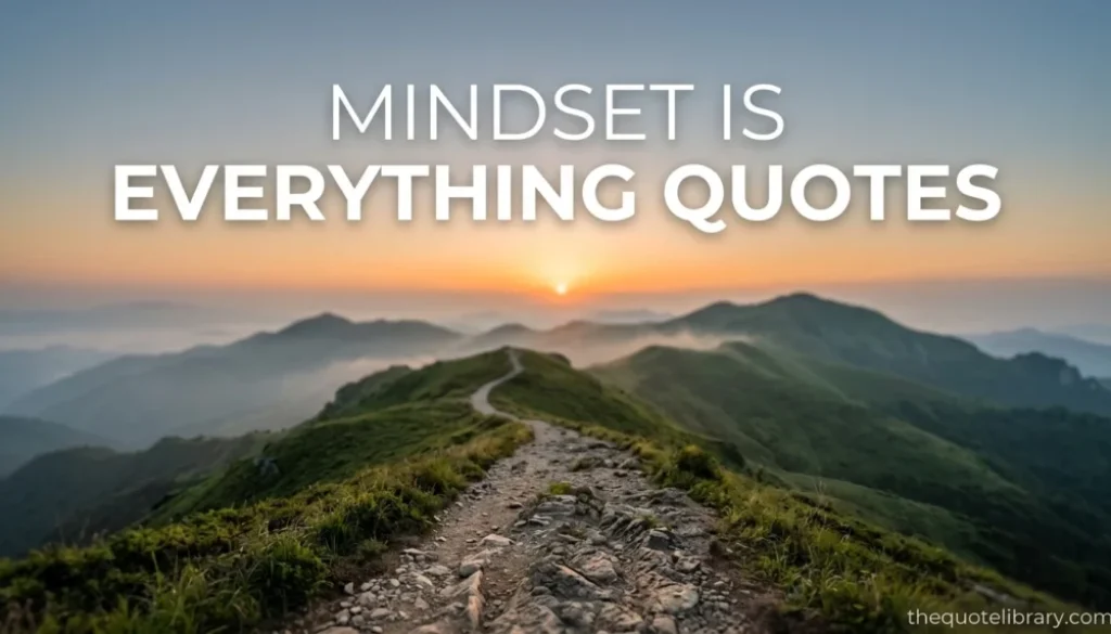 mindset is everything quotes