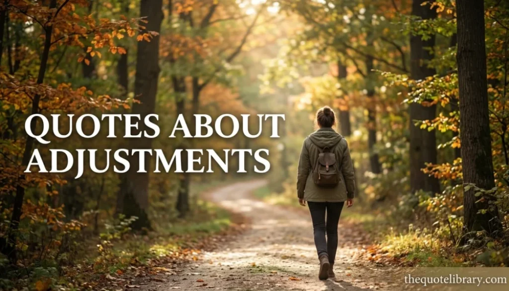 Quotes About Adjustments