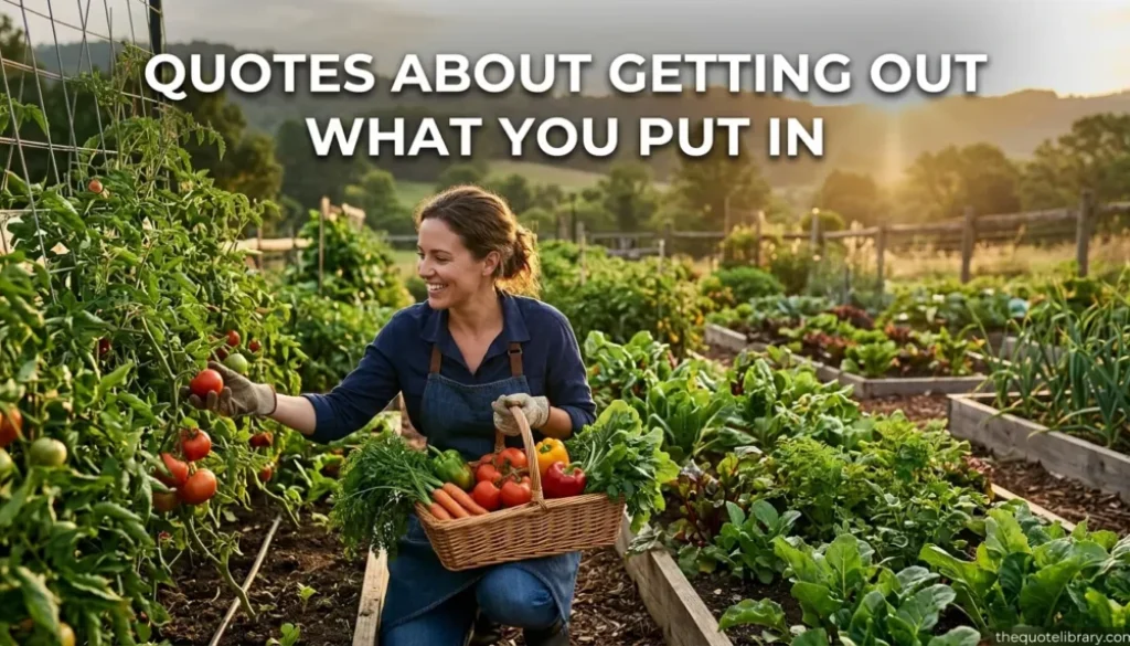 320+Quotes About Getting Out What You Put In