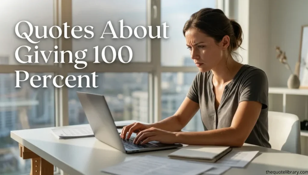 Quotes About Giving 100 Percent