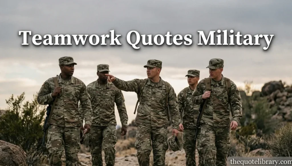 Teamwork Quotes Military