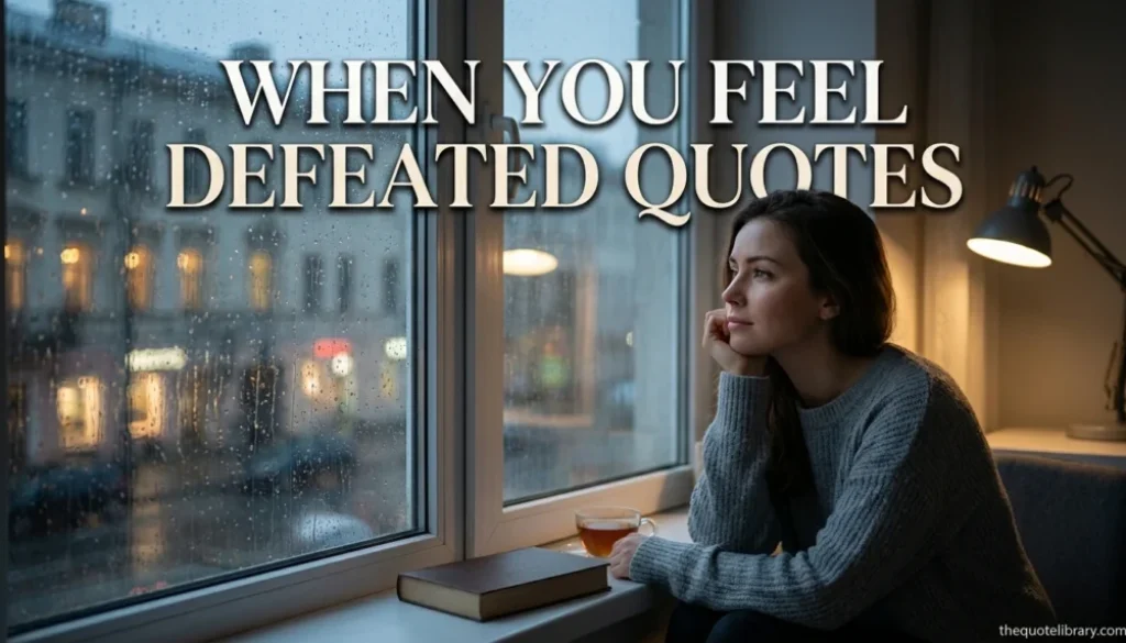 When You Feel Defeated Quotes