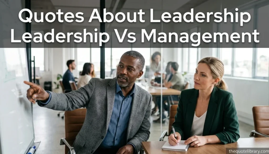 Quotes About Leadership Vs Management